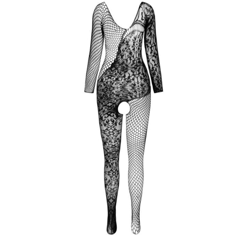 Passion BS 107 - Bodystocking, colore nero - dettaglio