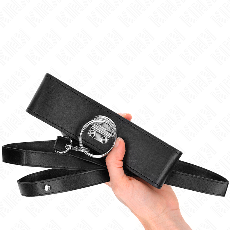 Kink Guinzaglio Borchie 116 CM Collare - Accessorio intimo - in mano per le dimensioni