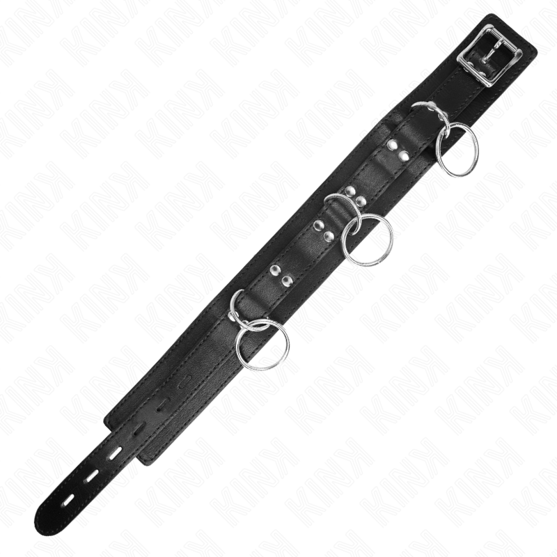 Kink Collana Schiavitù 3 Anelli - Accessorio intimo - retro