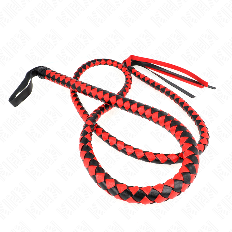 Kink Frusta Serpente Lunga - Accessorio intimo, colore rossa - nella confezione