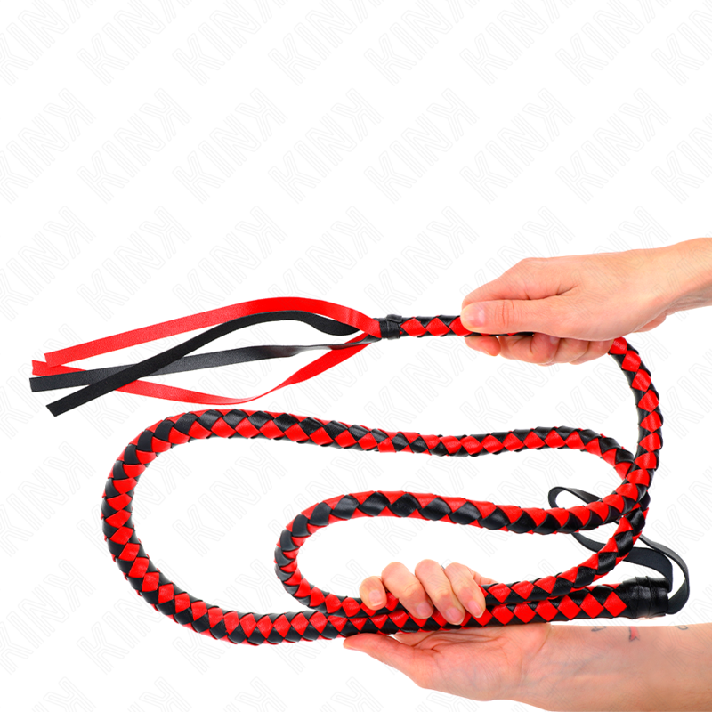 Kink Frusta Serpente Lunga - Accessorio intimo, colore rossa - dettaglio