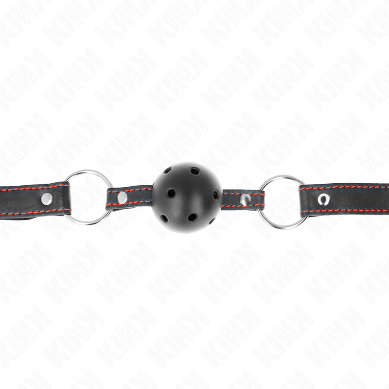 Kink Ball Gag Hollow - Accessorio intimo, colore nero - nella confezione