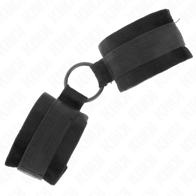 Kink Polsini - Accessorio intimo, colore pelliccia principianti 25 cm o ring 4 cm nero regolabile 15 25 cm - dettaglio
