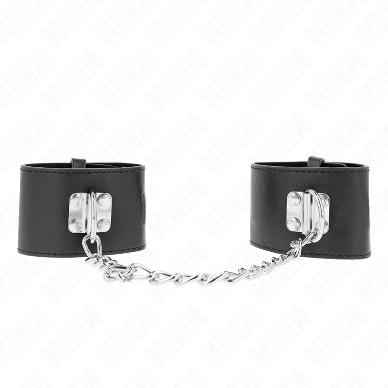 Kink Polso Fisso - Accessorio intimo, colore catena 30 chiusura lucchetto nero 16 23 - vista laterale