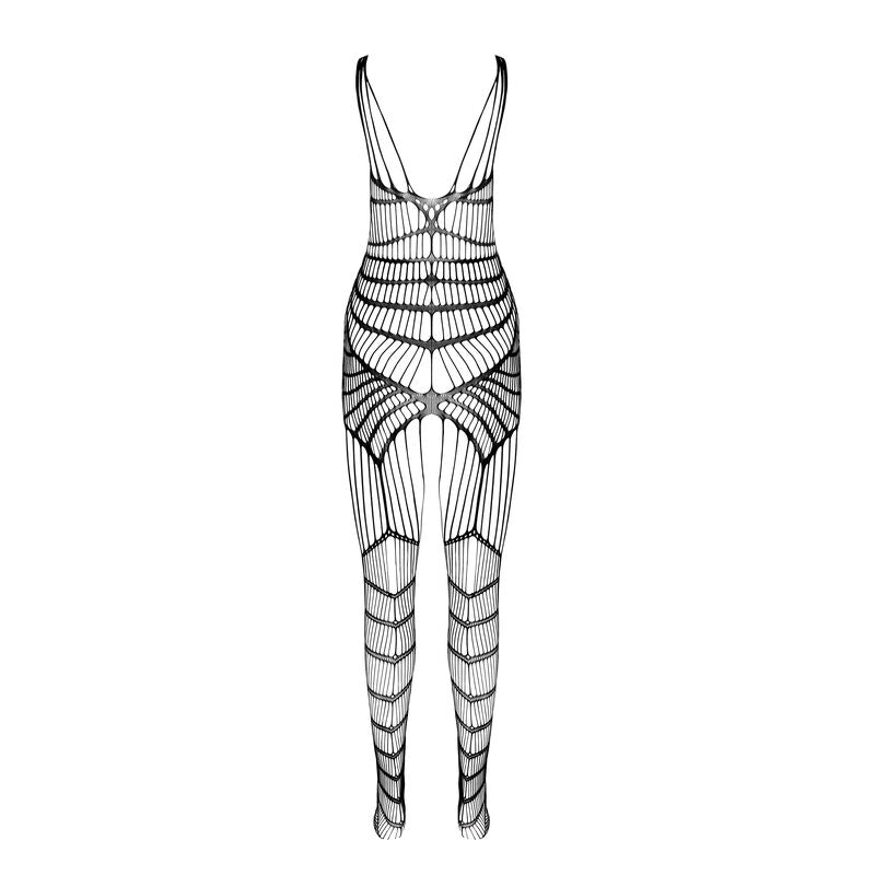 Passion BS 102 - Bodystocking, colore nero - nella confezione