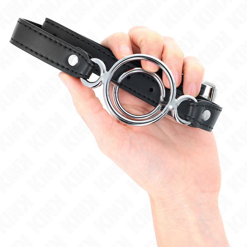 Kink Bavaglio - Accessorio intimo, colore o ring multipli 5 cm nero 63 x 2 5 cm - nella confezione