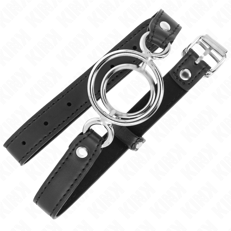 Kink Bavaglio - Accessorio intimo, colore o ring multipli 5 cm nero 63 x 2 5 cm - vista laterale