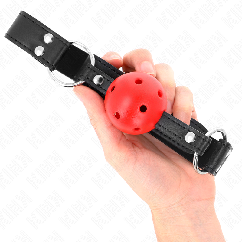 Kink Bavaglio Sfera Traspirante 4 CM - Accessorio intimo, colore standard - nella confezione