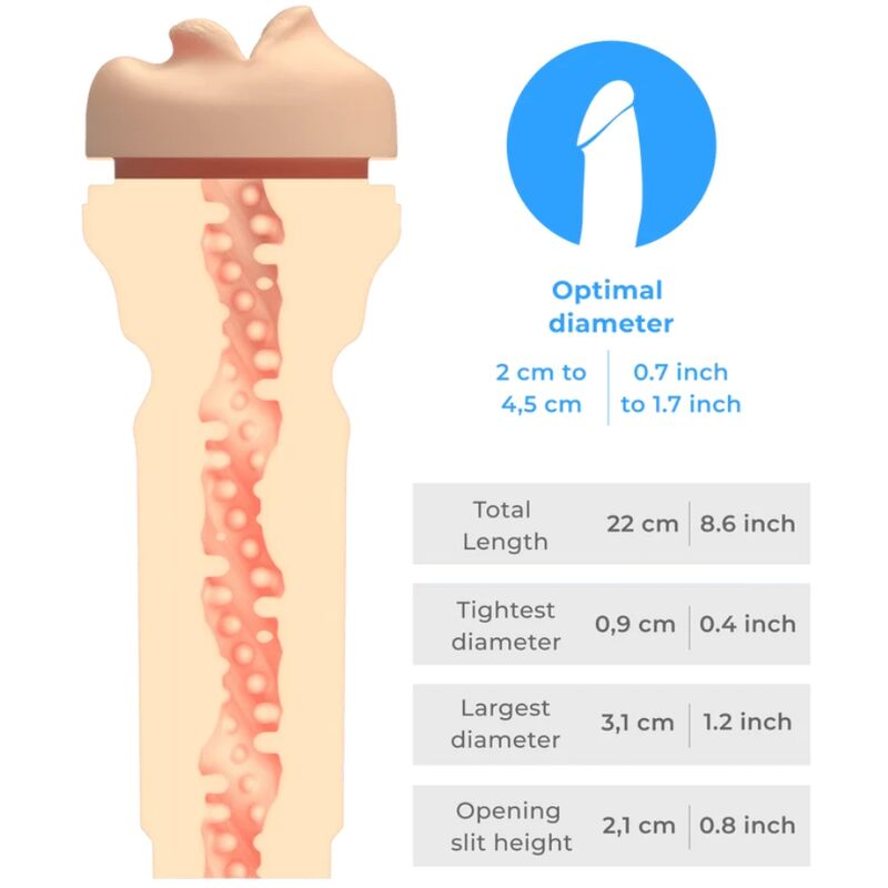 Kiiroo Combo Power Blow + Feel Mouth Stroker - Dispositivo per uomo - vista laterale