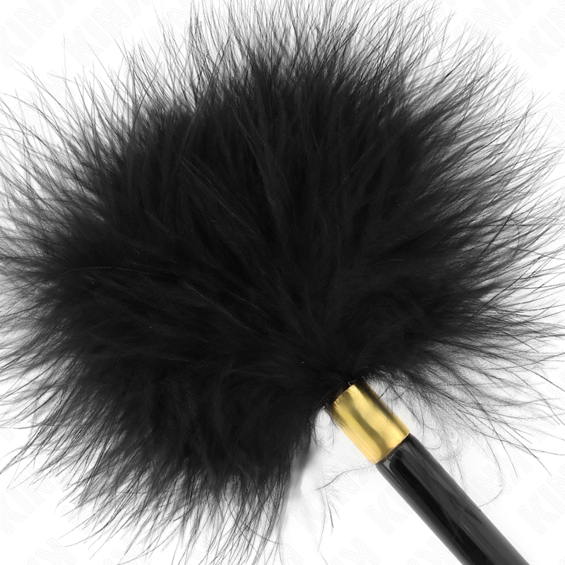Kink Piume Tickle - Accessorio intimo, colore metallo oro nero 18 - nella confezione