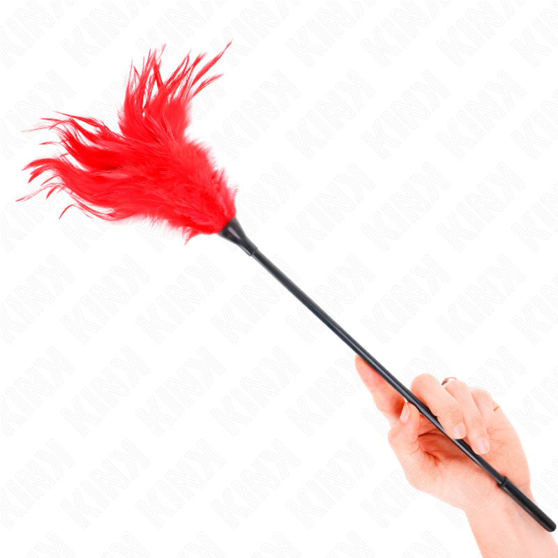 Kink Piume Multiple Rosse Tickle 45 CM - Accessorio intimo