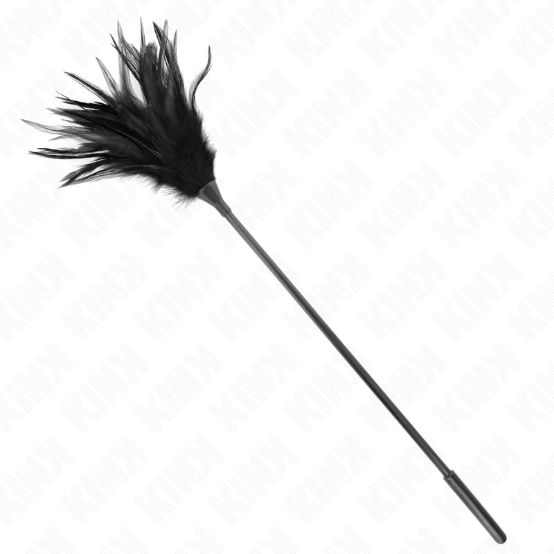 Kink Piume Multiple Nere Tickle 45 CM - Accessorio intimo - vista laterale