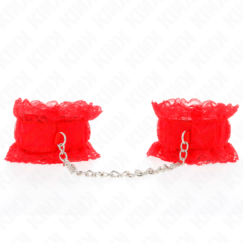 Kink Cinturino - Accessorio intimo, colore polso rosso - vista laterale
