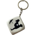 Diablo Picante Portachiavi Dado - Accessorio intimo, colore bianco