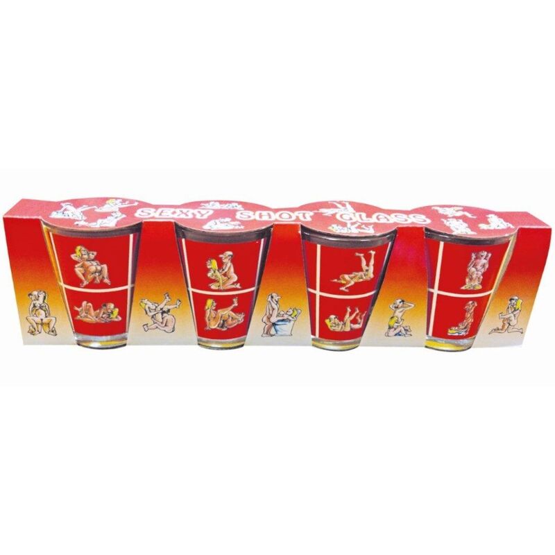 Diablo Picante 4 Bicchieri Kamasutra - Accessorio intimo