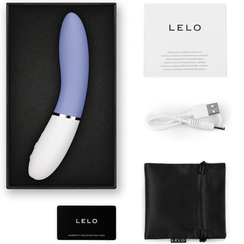 LELO Liv 3 - Massaggiatore curvo, colore blu - dettaglio