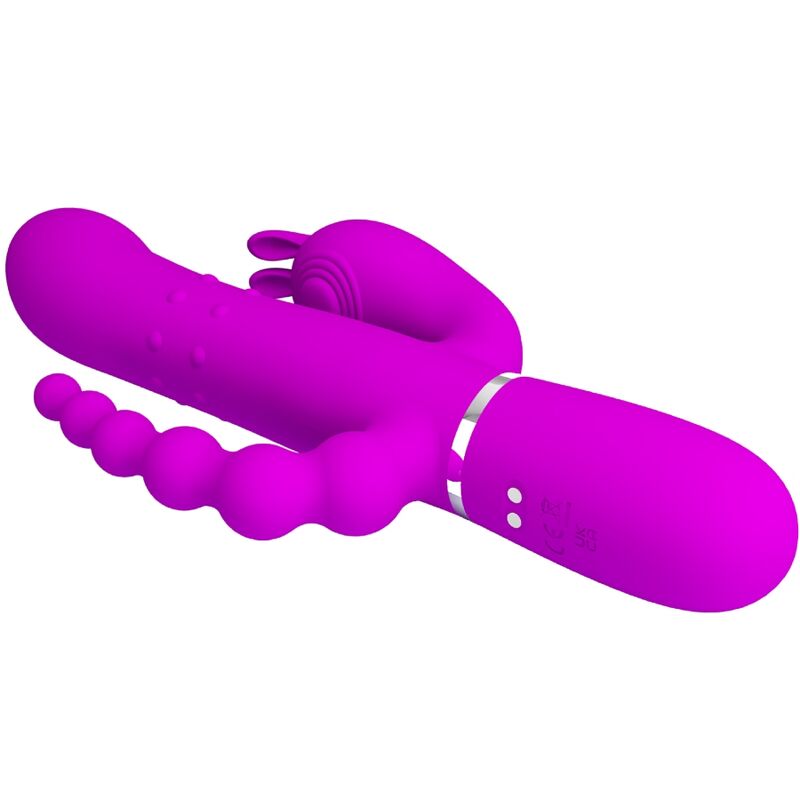 Pretty Love Cammy - Massaggiatore doppio, colore rosa - in mano per le dimensioni