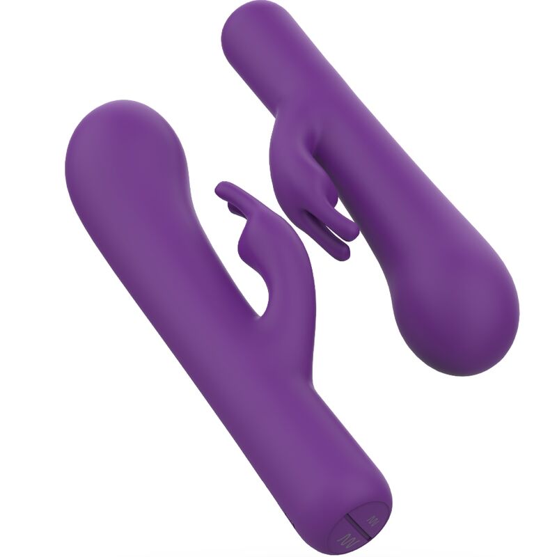 B Swish Bcute Classic - Massaggiatore doppio, colore lilla - in mano per le dimensioni