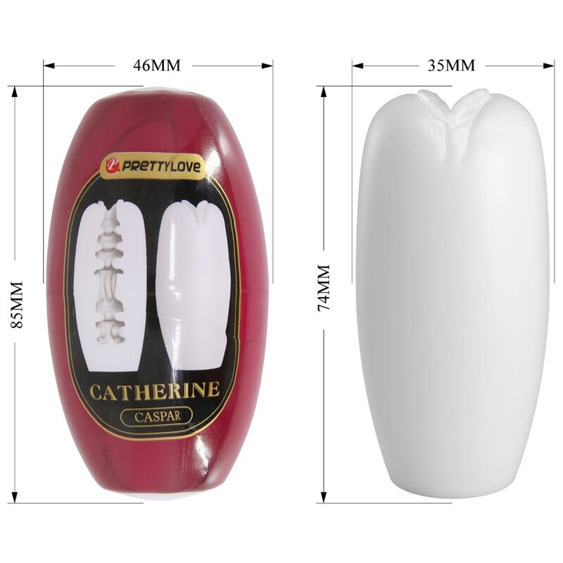 Pretty Love Catherine - Dispositivo per uomo, colore bianco - in mano per le dimensioni