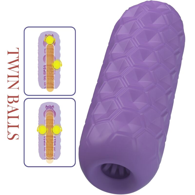Pretty Love Twin Balls - Dispositivo per uomo - in mano per le dimensioni