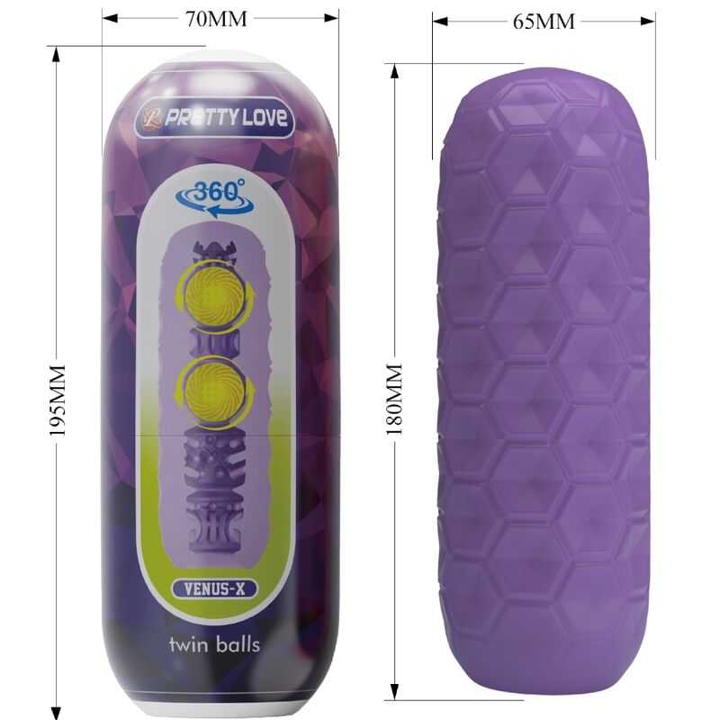 Pretty Love Twin Balls - Dispositivo per uomo - vista frontale