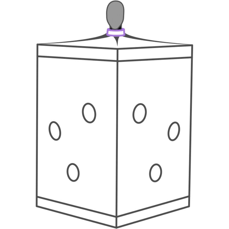 Secret Dome Kink Club Cabin Scandale - Accessorio intimo, colore viola - vista laterale