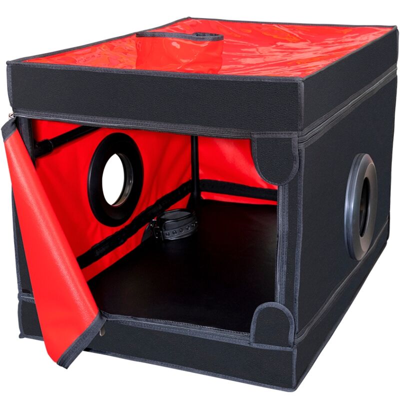 Secret Dome Kink Club - Accessorio intimo, colore nero rosso - retro