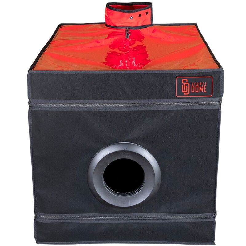 Secret Dome Kink Club - Accessorio intimo, colore nero rosso - vista laterale