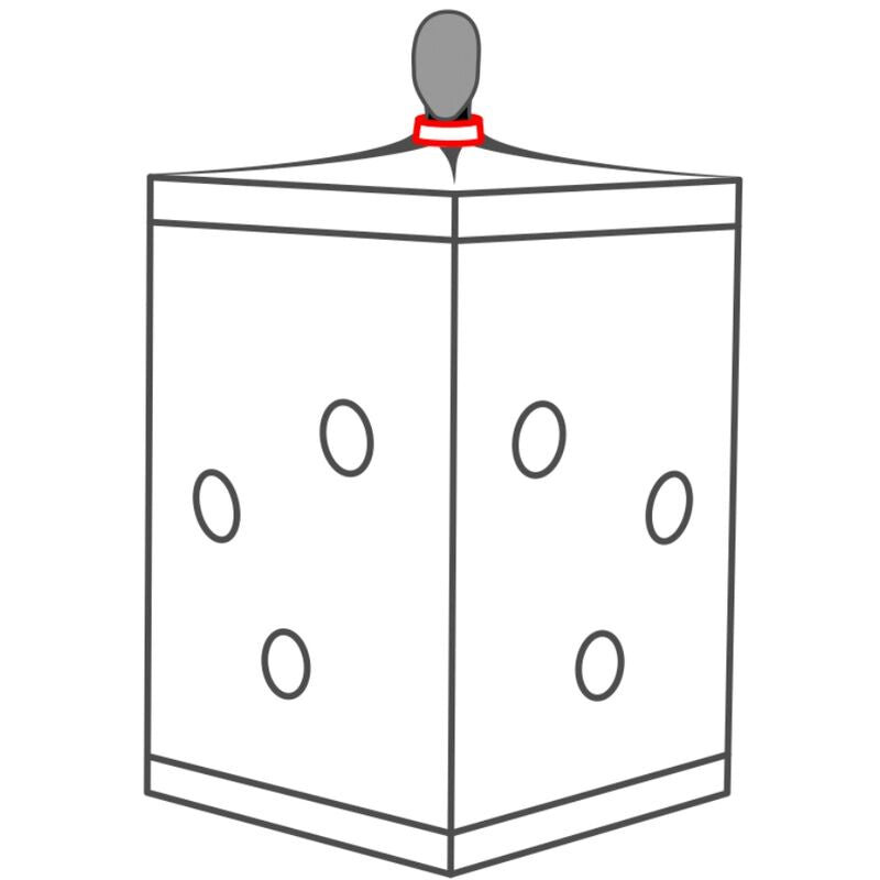 Secret Dome Kink Club Cabin Scandale - Accessorio intimo, colore nero rosso - vista laterale