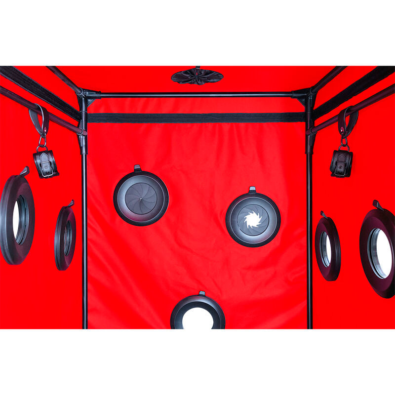 Secret Dome Kink Club Cabin Scandale - Accessorio intimo, colore nero rosso - vista laterale