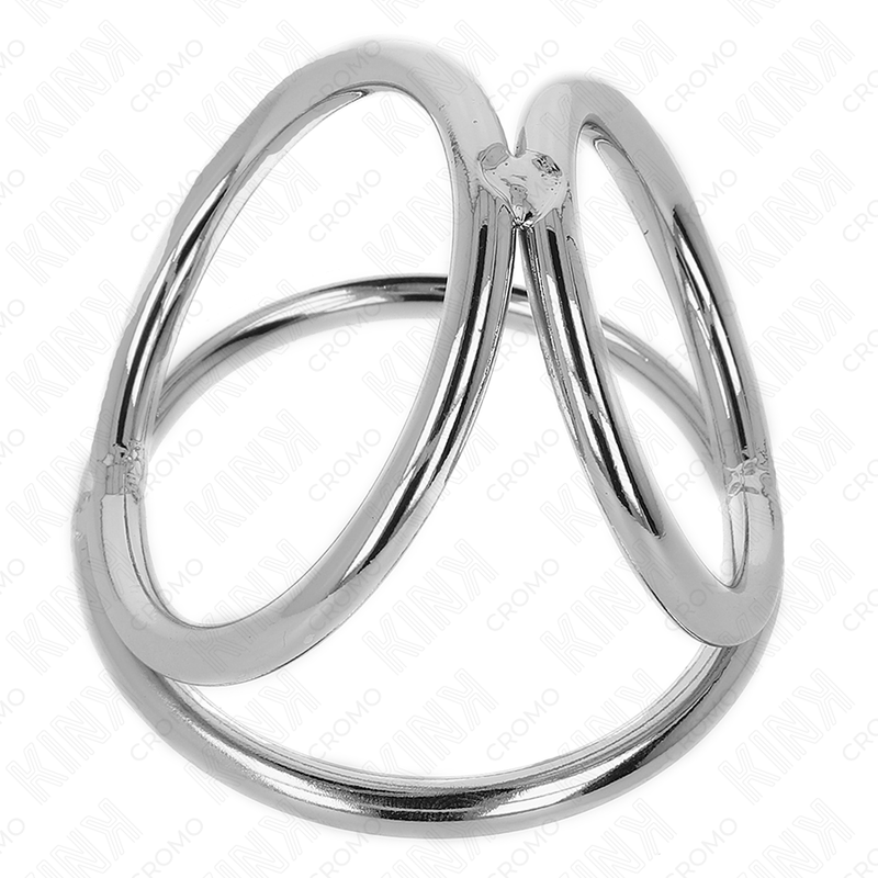 Kink Metallo Cromato Triplo - Accessorio intimo - in mano per le dimensioni