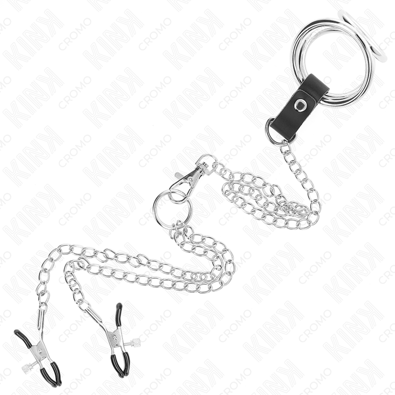 Kink Metallo Cromato Triplo - Accessorio intimo - in mano per le dimensioni