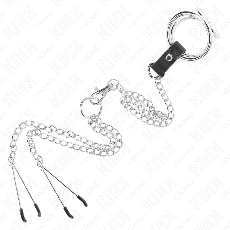 Kink Metallo Cromato Triplo - Accessorio intimo - in mano per le dimensioni