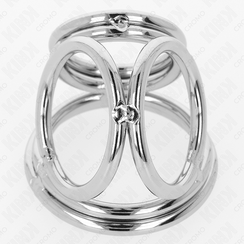 Kink Metallo Cromato Triplo - Accessorio intimo - in mano per le dimensioni