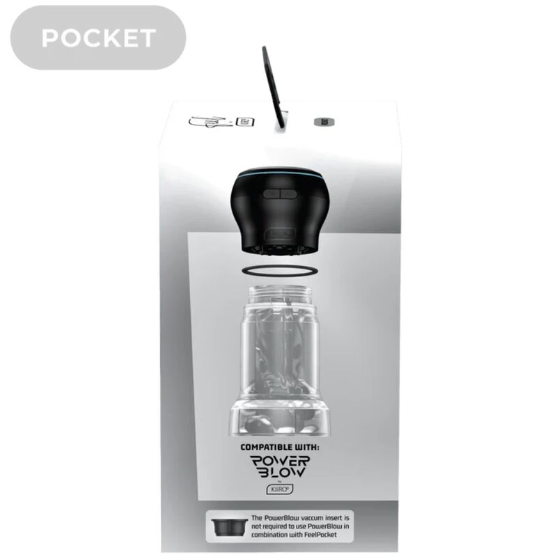 Kiiroo Feel Pocket Stroker Crystal - Dispositivo per uomo - retro