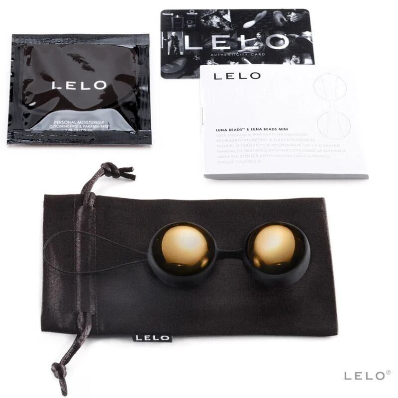 LELO Perline Luna - Palline Kegel, colore oro 20 carati - dettaglio