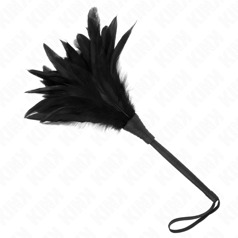 Kink Piume - Accessorio intimo, colore pollo sollegato corno nero 36 - vista laterale