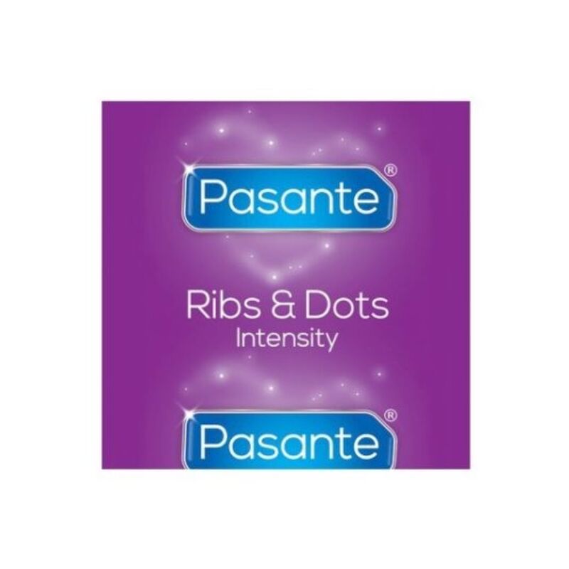 Pasante Ribs Dots Intensity 144 pezzi - Preservativi - vista laterale