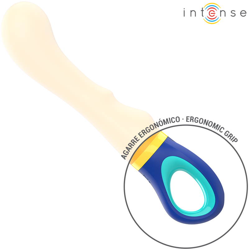 Intenso Shaggy Giallo - Massaggiatore curvo - nella confezione