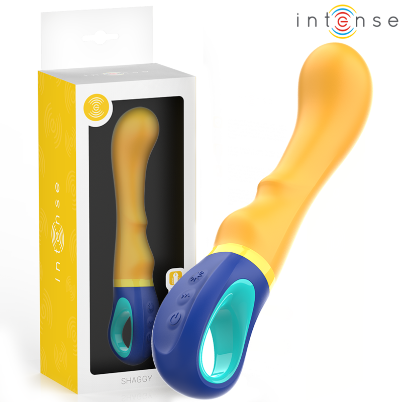 Intenso Shaggy Giallo - Massaggiatore curvo