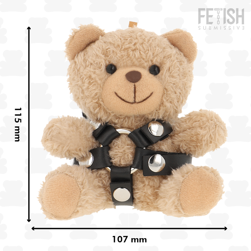 Fetish Submissive Bongo Teddy Bear - Accessorio intimo - in mano per le dimensioni