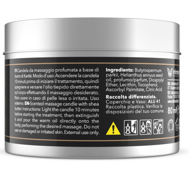 Intimateline Luxuria Candela - Olio da massaggio, kit da 3, colore al cioccolato - dettaglio