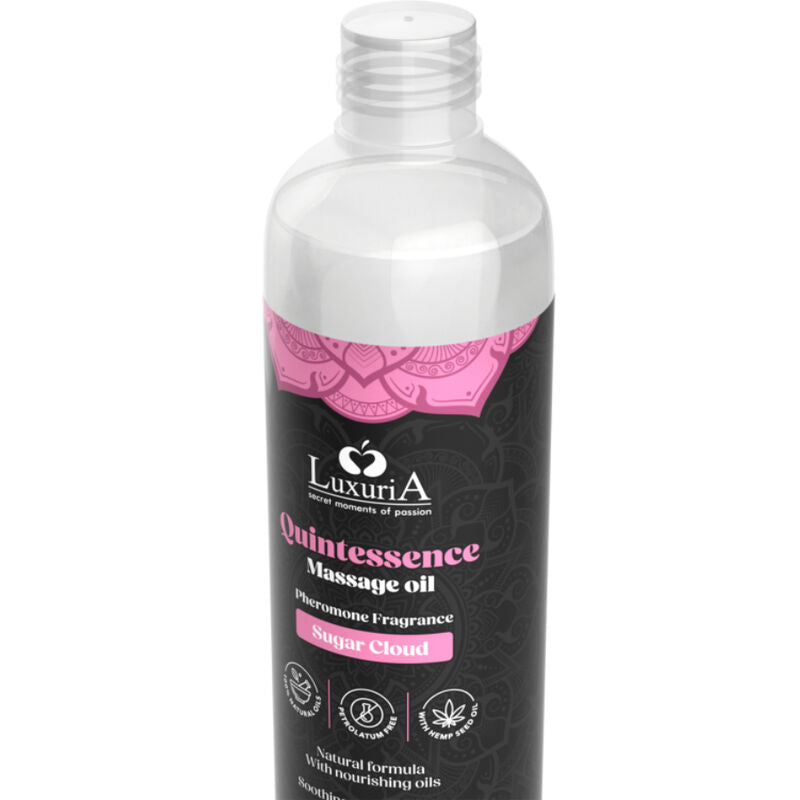 Intimateline Luxuria Sugar Cloud 150 ml - Olio da massaggio, kit da 3 - vista laterale