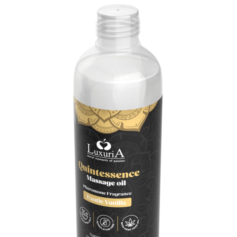 Intimateline Luxuria Aceite DE Masajes Vainilla Esotico 150 ml - Olio da massaggio, kit da 3 - vista laterale