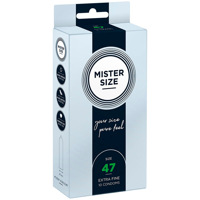 Mister Size 47 MM 10 pezzi - Preservativi, kit da 3