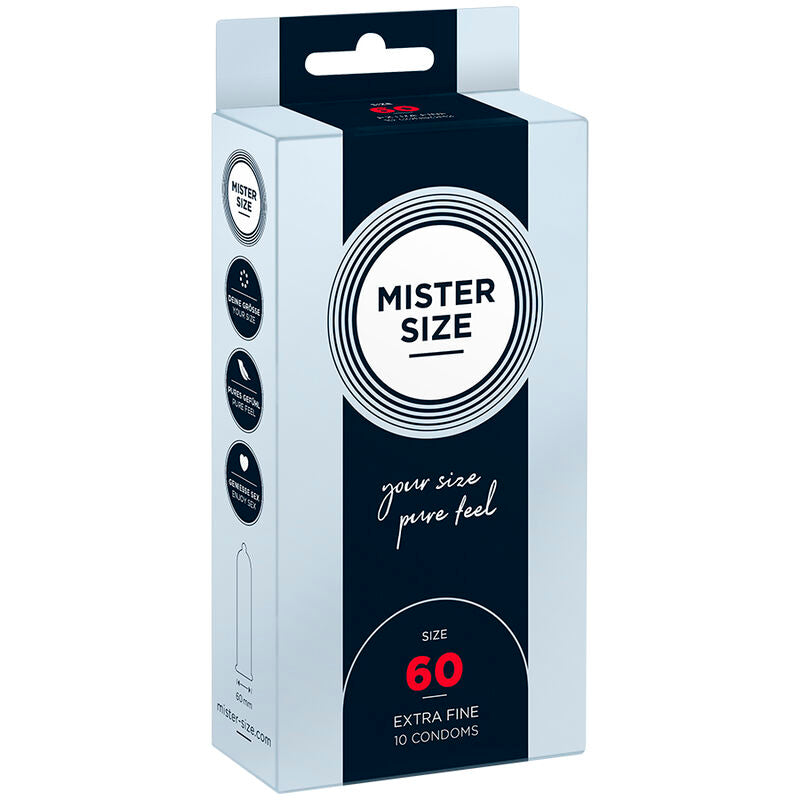 Mister Size 60 MM 10 pezzi - Preservativi, kit da 3