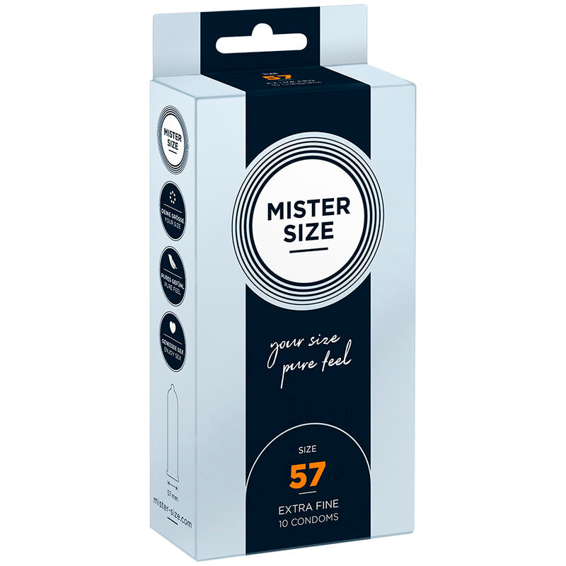 Mister Size 57 MM 10 pezzi - Preservativi, kit da 3