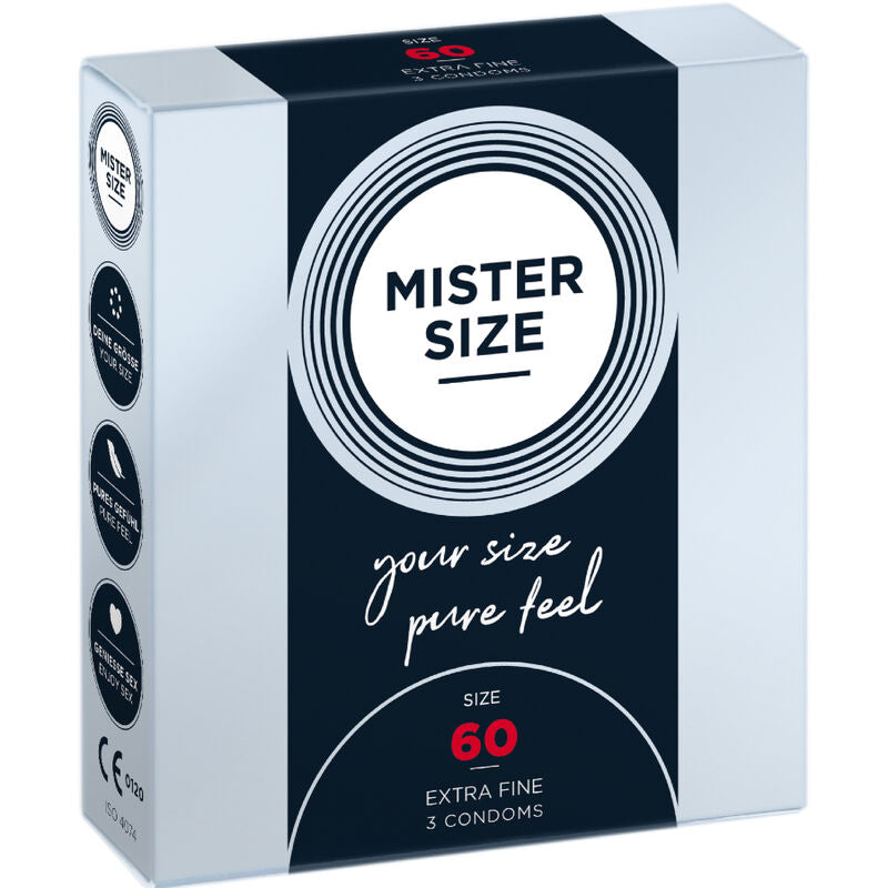 Mister Size 60 MM 3 pezzi - Preservativi, kit da 3