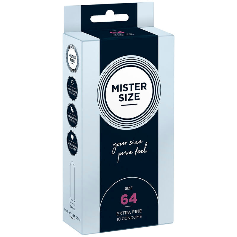 Mister Size 64 MM 10 pezzi - Preservativi, kit da 3