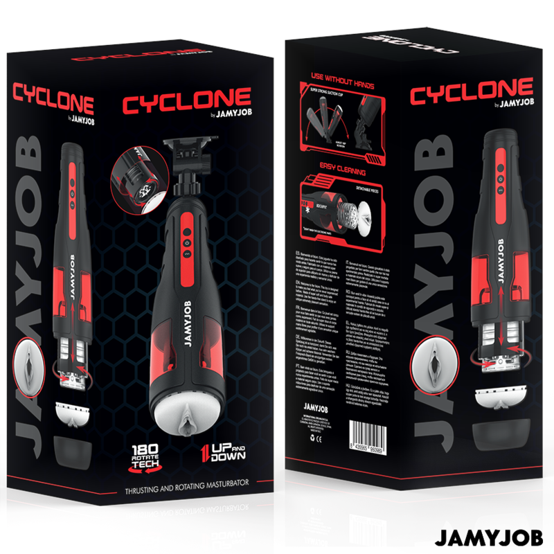 Jamyjob Automatico Cyclone 10 Modalità - Dispositivo per uomo - vista frontale